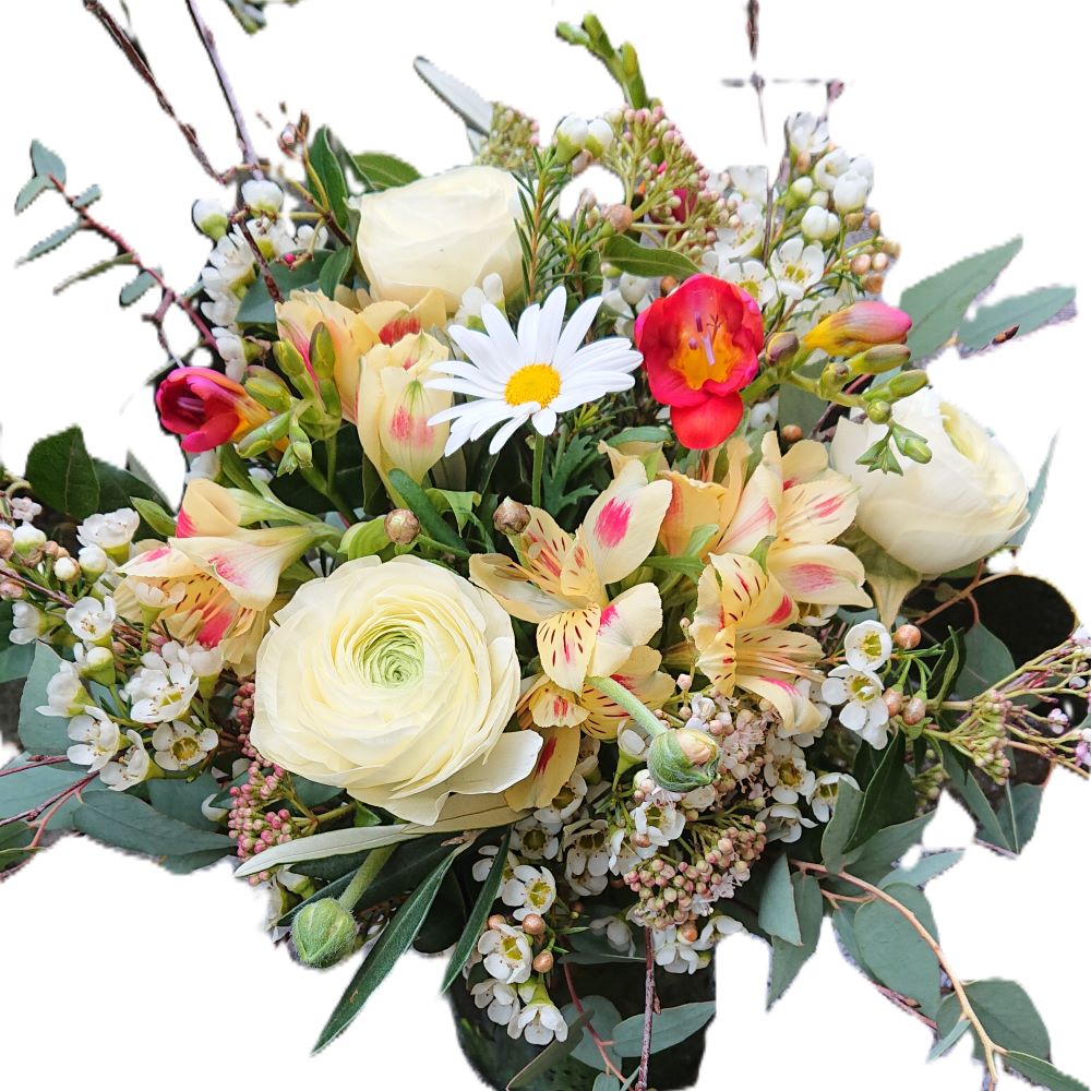 Der fröhliche, zauberhafte Frühlings-Strauss mit bunten Ranunkeln – Bild 3